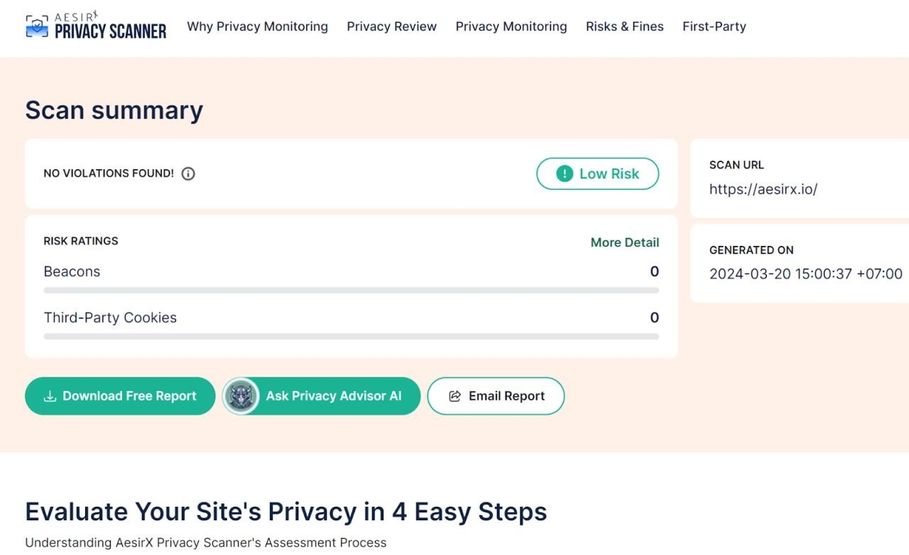personalized insights with our privacy advisor ai