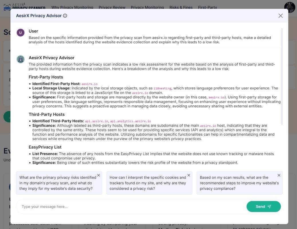 receive actionable advice to become compliant