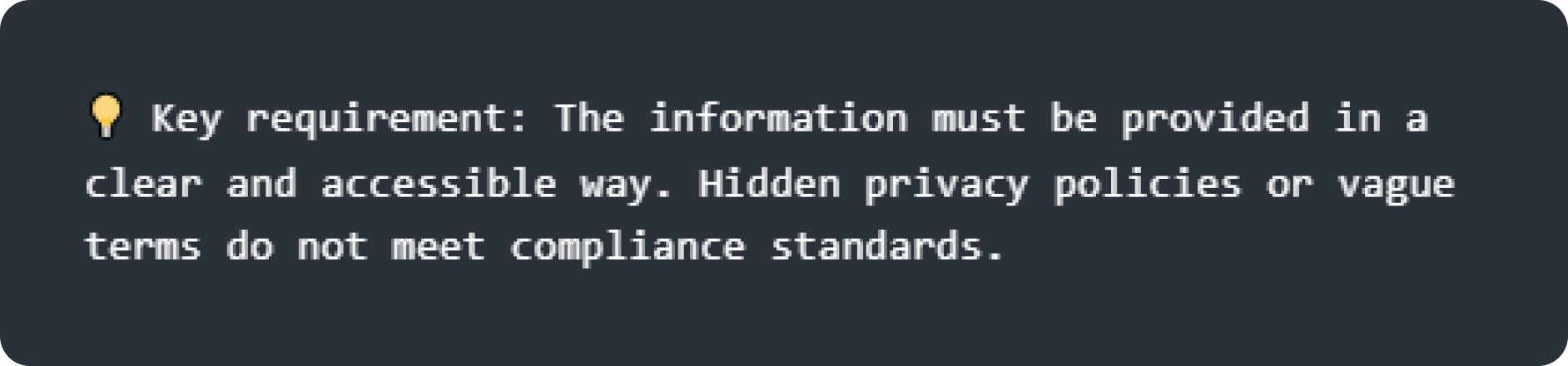 transparency and user information obligations
